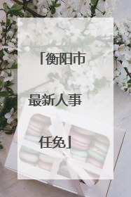 衡阳市最新人事任免